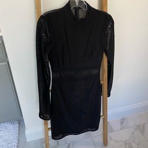 MINKPINK Long Sleeve Dress with Mesh